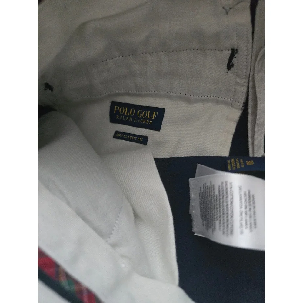 Polo Golf Ralph Lauren Golf Classic Fit Cotton Twill Stretch Shorts Size 30 Blue